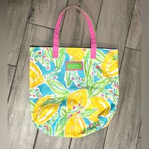 Estee Lauder x Lilly Pulitzer Lemon Tote Bag
